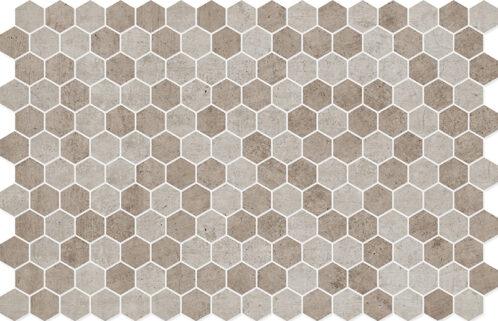 Hexa Concrete Taupe Blend Light 30x34mm
