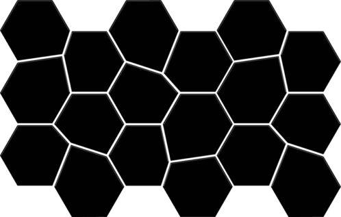 Hexa Mega Air Neostone Black 73x87mm