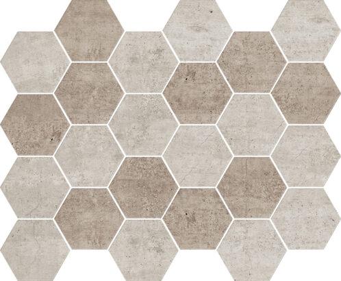 Hexa Mega Concrete Taupe Blend Light 77x88mm