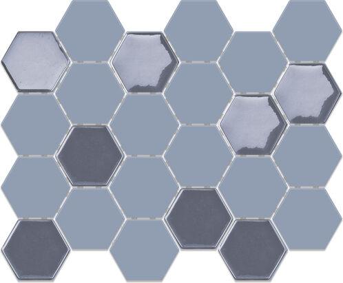 Hexa Mega Neostone Blend Artistic Blue Grey 77x88mm