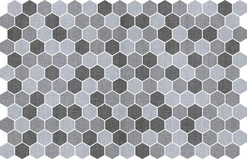 Hexa Textile Blend Blue Grey 30x34mm