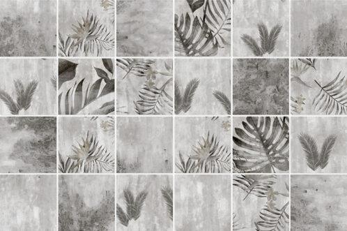 Mega Botanica Grey 77x77mm