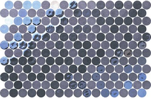 Round Artistic Blend Sugar Grey 30mm