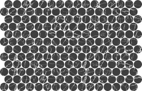 Round Black Marble 30mm