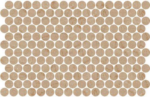 Round Cream Marfil 30mm