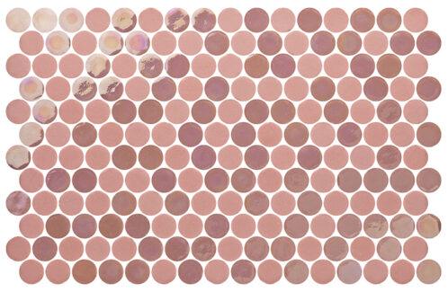 Round Neostone Blend Artistic Pink 30mm