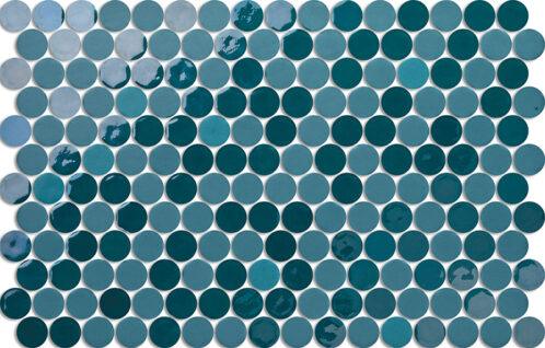 Round Neostone Blend Artistic Turquoise 30mm