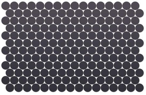 Round Neostone Black 30mm