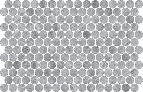 Round Silver Matte 30mm