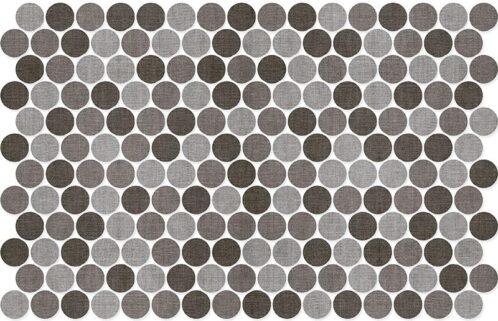 Round Textile Blend Taupe 30mm